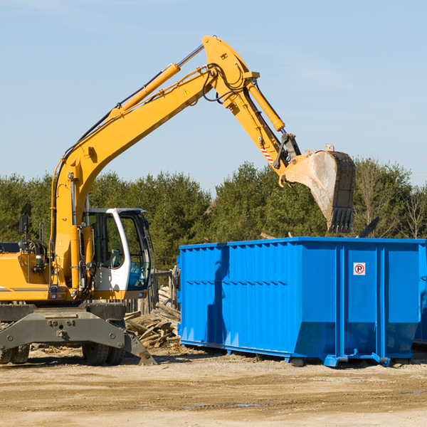 what size residential dumpster rentals are available in Forest Michigan